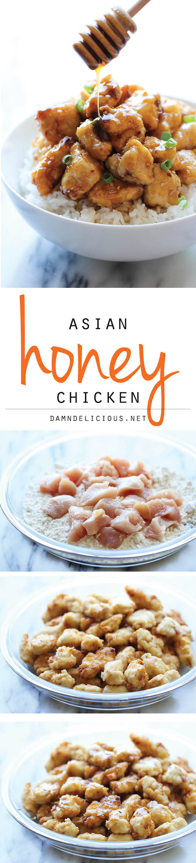 Asian Honey Chicken - A take-out favorite that you can easily make right at home - and the homemade version tastes a million times better!