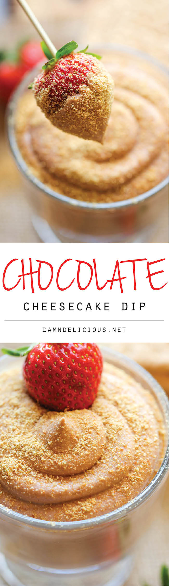Chocolate Cheesecake Dip - This dip is unbelievably delicious, creamy, easy to make, and always a crowd pleaser!