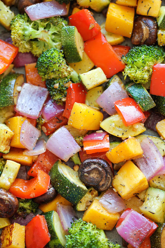 Roasted Vegetables - The easiest, simplest, and BEST way to roast vegetables - perfectly tender and packed with so much flavor!