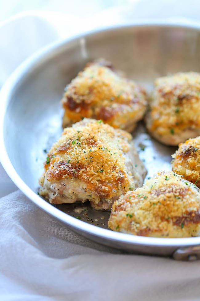 Ranch Cheddar Chicken - The quickest and easiest baked chicken with an amazingly creamy, cheesy Ranch topping!