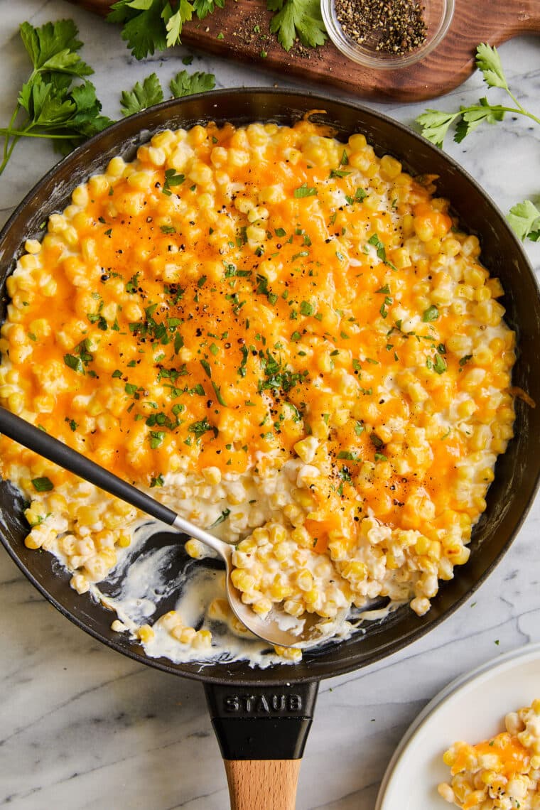 Easy Creamed Corn - The creamiest, most amazing creamed corn you will ever have - and it's so easy to make, it's practically fool-proof!