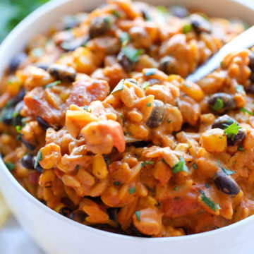 Slow Cooker Enchilada Orzo