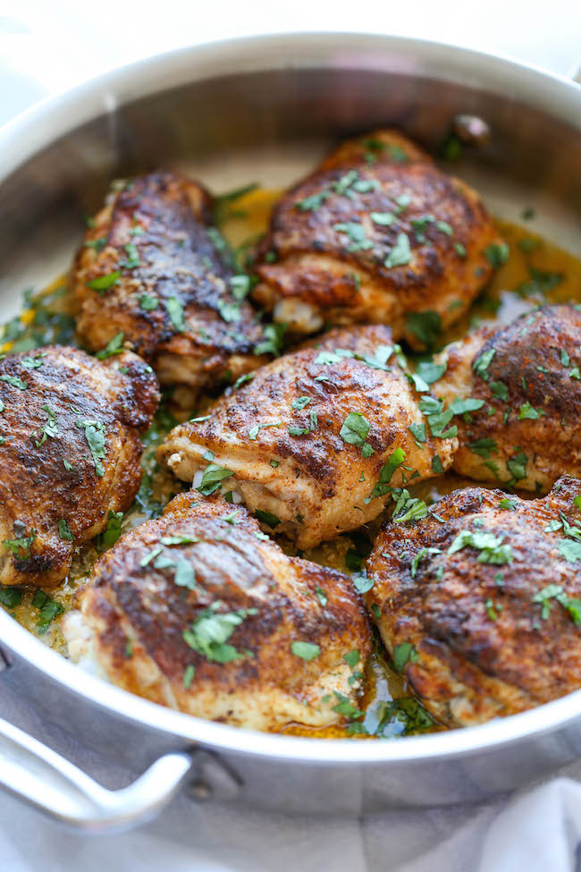 Southwest Buttermilk Baked Chicken - The most flavorful chicken you will ever make, baked to absolute crisp-tender, juicy perfection! 207 calories each.