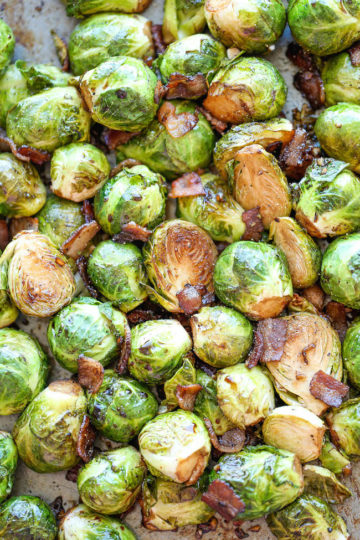 Roasted Garlic Brussels Sprouts
