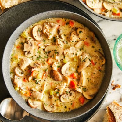 Creamy Chicken and Mushroom Soup