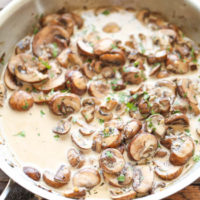 Easy Creamy Mushrooms