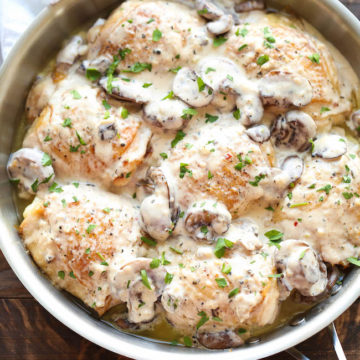 Chicken with Creamy Mushroom Sauce