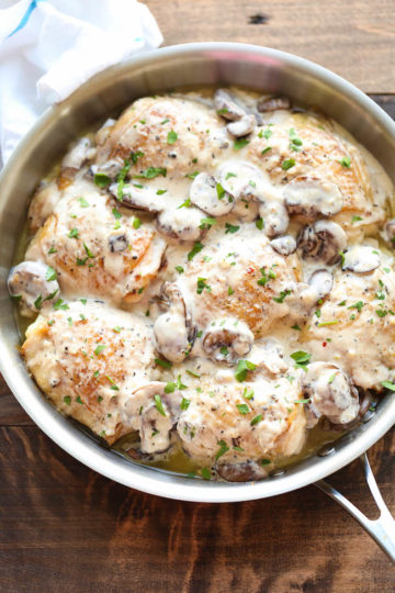 Chicken with Creamy Mushroom Sauce
