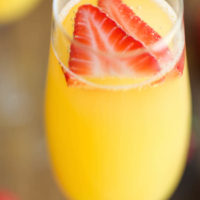 Strawberry Pineapple Mimosas