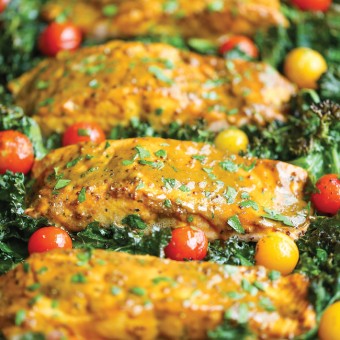 One Pan Salmon and Veggies