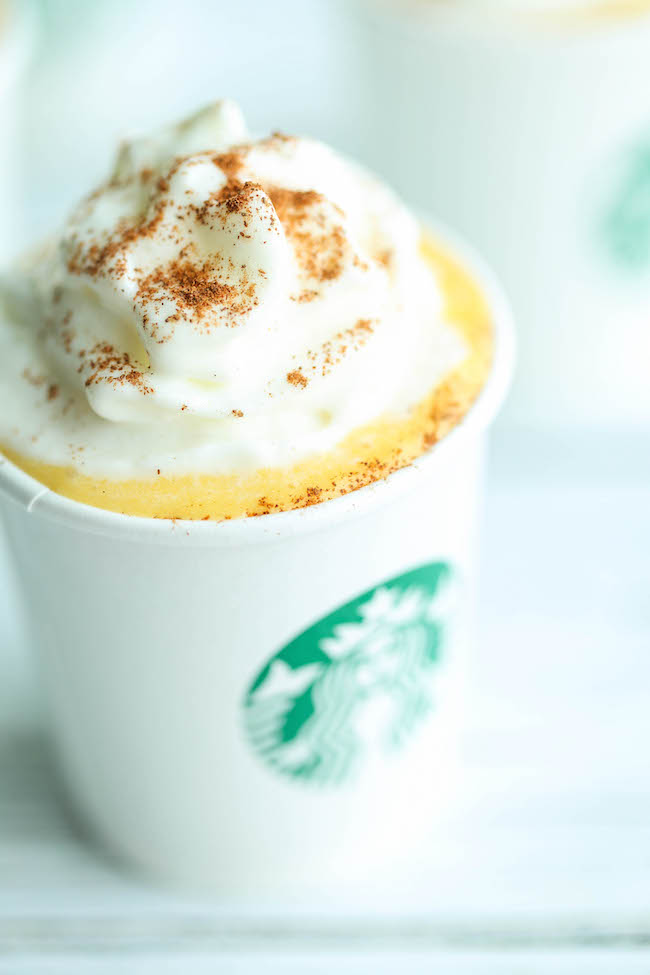 Healthy Pumpkin Puppuccinos - These pup-friendly drinks can be made in just 5 min with 5 ingredients that you already have on hand. So easy AND nutritious!