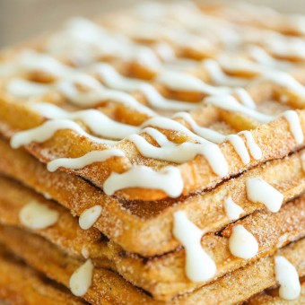 Pumpkin Churro Waffles