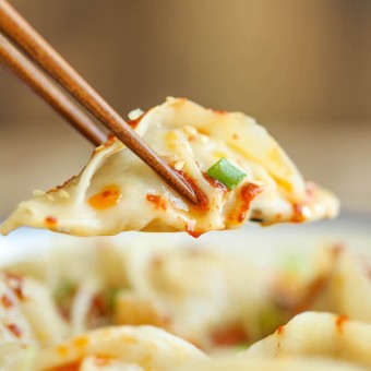 Spicy Chicken Potstickers