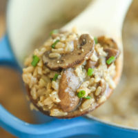 One Pot Mushroom Rice