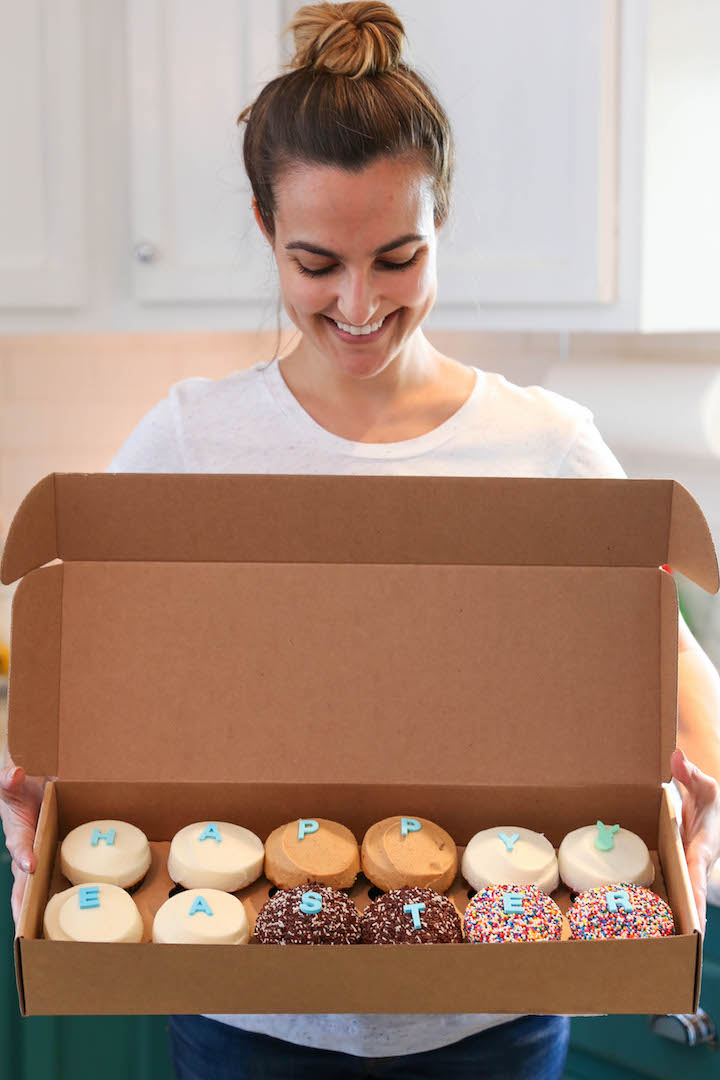 One Pan Lemon Chicken with Butternut Squash and Brussels Sprouts - An easy peasy one pan meal! And the chicken breasts come out so tender and flavorful!