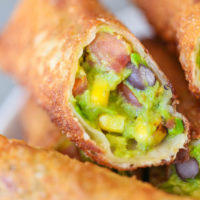 Southwestern Egg Rolls with Cilantro Avocado Sauce