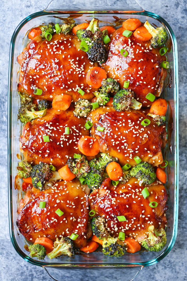 Baked Teriyaki Chicken and Broccoli