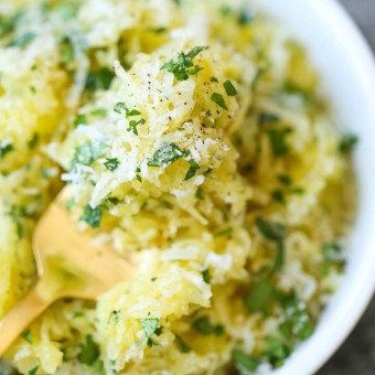 Garlic Parmesan Spaghetti Squash