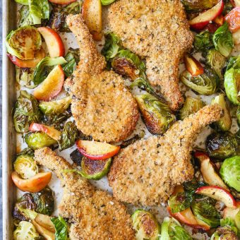 Sheet Pan Shake and Bake Pork Chops
