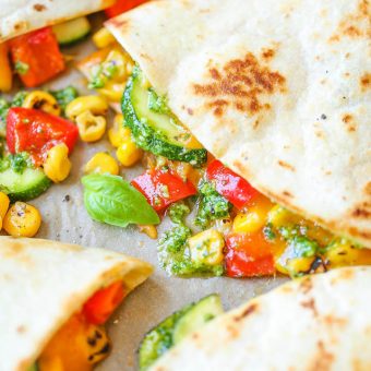 Zucchini Corn Quesadillas