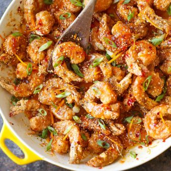 Honey Orange Firecracker Shrimp