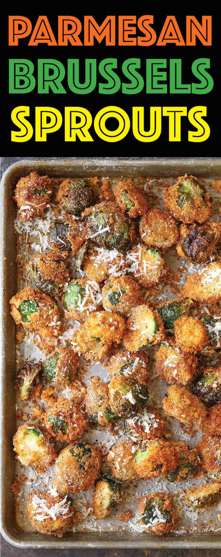 Parmesan Brussels Sprouts - This is really the ONLY way to have brussels sprouts. Crisp-tender and so crunchy! A must have side-dish with all of your meals!