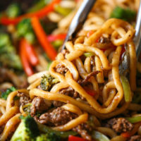 Ground Beef Noodle Stir Fry
