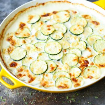 Cheesy Zucchini Gratin