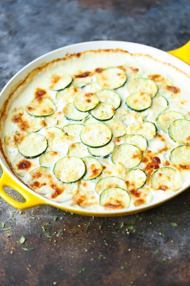 Cheesy Zucchini Gratin