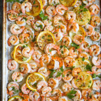 Sheet Pan Garlic Butter Shrimp