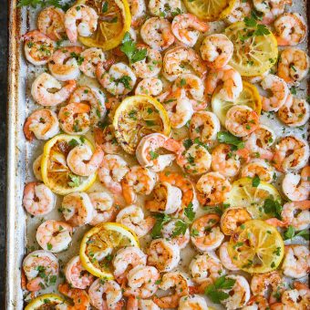 Sheet Pan Garlic Butter Shrimp