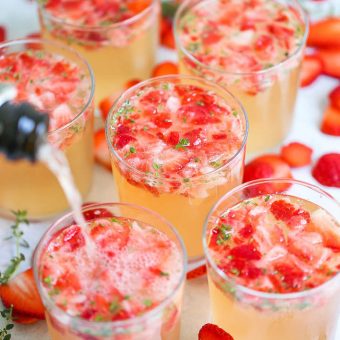 Strawberry Thyme Prosecco