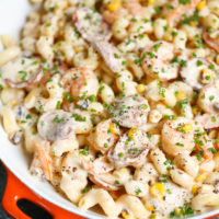 Creamy Shrimp Boil Pasta