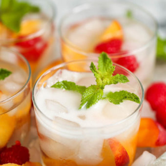 Raspberry Peach Sangria
