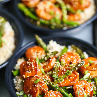 Shrimp and Asparagus Stir Fry Meal Prep