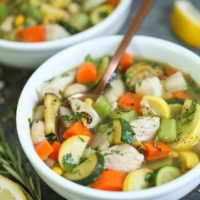 Summer Chicken Noodle Soup
