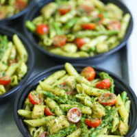 Chicken Pesto Pasta Meal Prep