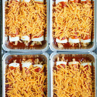 Freezer Chicken Enchiladas