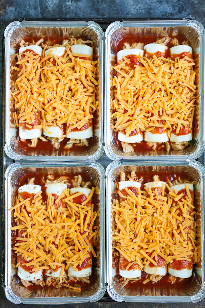 Freezer Chicken Enchiladas