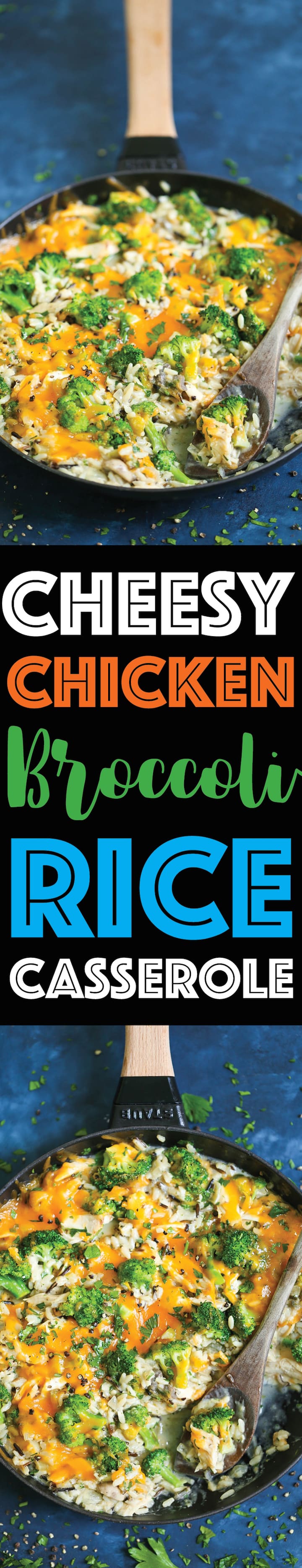 Cheesy Chicken and Broccoli Rice Casserole - ALWAYS A WINNER! Can be made ahead of time, and leftovers taste even better! So cheesy, comforting and hearty!