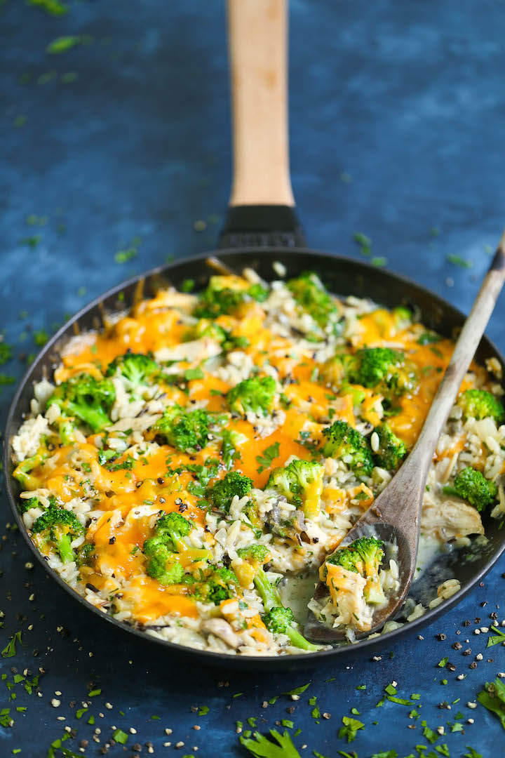 Cheesy Chicken and Broccoli Rice Casserole - ALWAYS A WINNER! Can be made ahead of time, and leftovers taste even better! So cheesy, comforting and hearty!