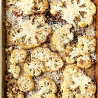 Garlic Parmesan Cauliflower Steaks