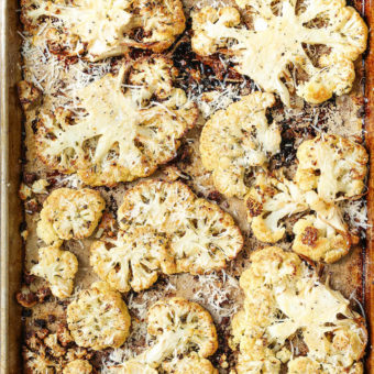 Garlic Parmesan Cauliflower Steaks