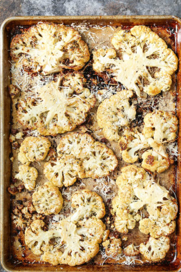 Garlic Parmesan Cauliflower Steaks