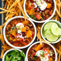 Slow Cooker Butternut Squash Chili