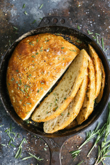 No Knead Rosemary Bread