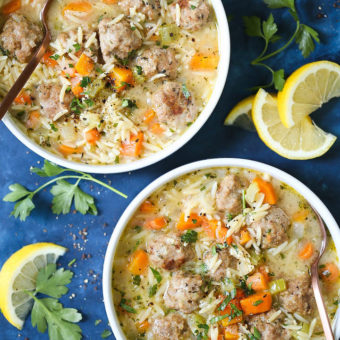 Chicken Meatball Noodle Soup