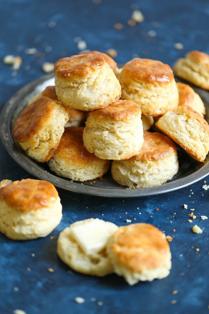 Flaky Mile High Biscuits - Warm and fresh from your oven. So soft, buttery, golden brown and irresistible. Homemade perfection in every bite.