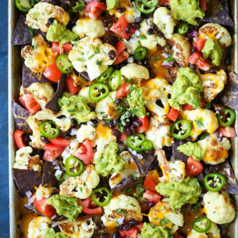 Sheet Pan Cauliflower Nachos