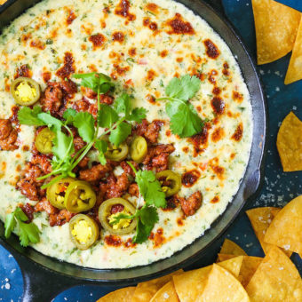 Creamy Chorizo Queso Dip